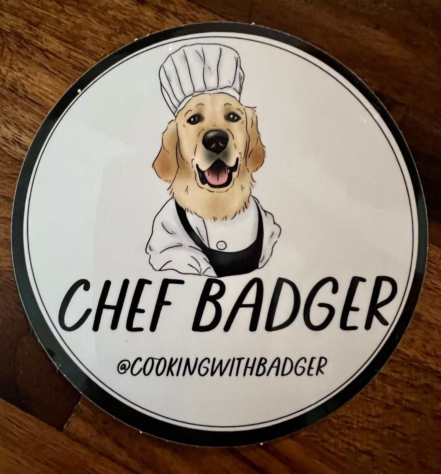 Chef Badger Stickers (5 Pack)