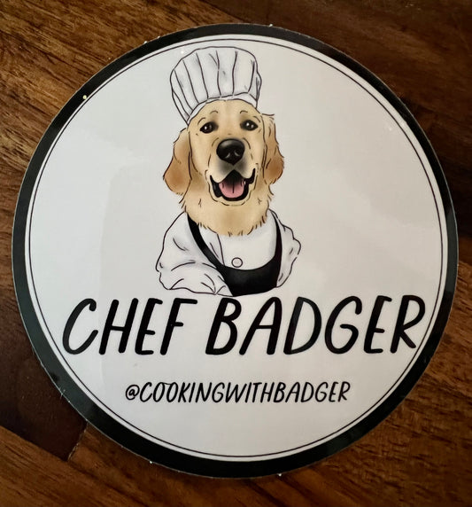 Chef Badger Stickers (5 Pack)